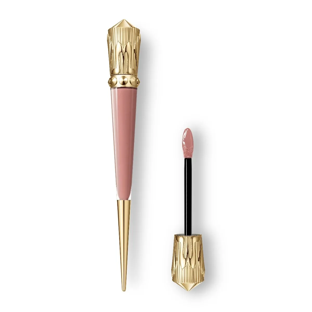 Christian Louboutin Rouge Stiletto Vinyl Gloss – Lip Gloss – Smoky Nudy 392V - Beauty - front view